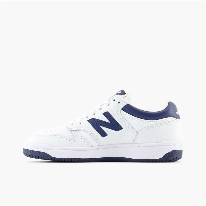 New Balance Junior 480 Trainers White/Navy - Image 5