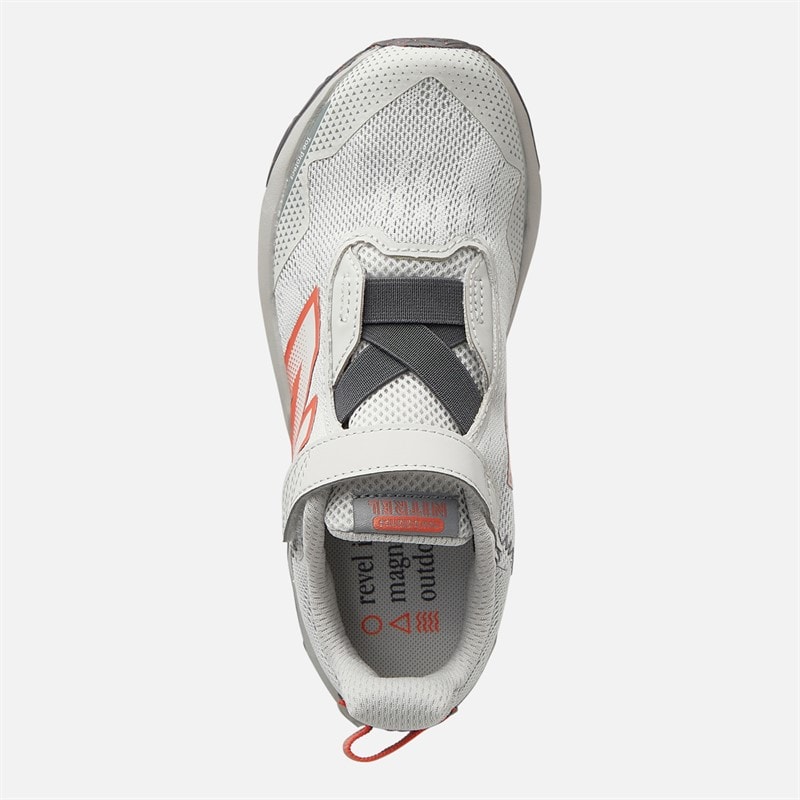 New Balance Kids Dynasoft Nitrel V6 Bungee Lace Running Shoes Grey Matter/Slate Grey/Flare - Image 4