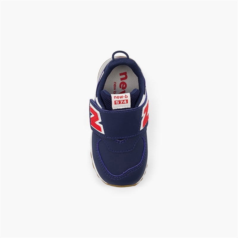 New Balance Infant 574 New-B Hook And Loop Trainers Nb Navy/Team Red - Image 4