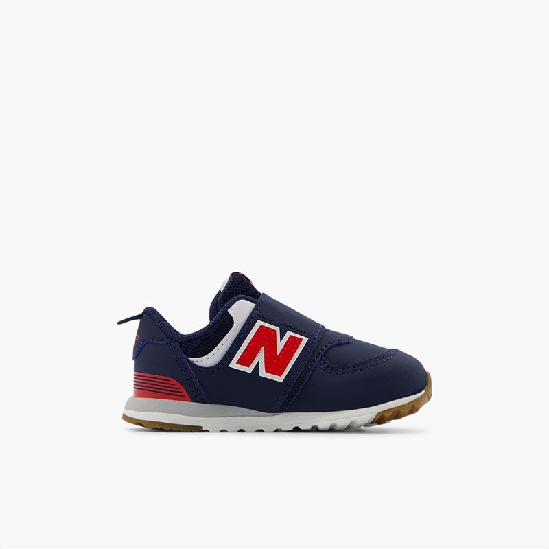 New Balance Infant 574 New-B Hook And Loop Trainers Nb Navy/Team Red - Image 5