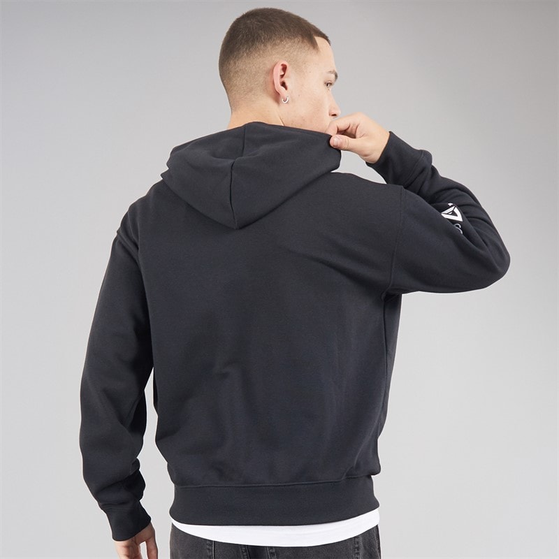 New Balance Mens London Edition Graphic Running Hoodie Black - Image 2