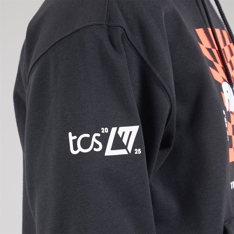 New Balance Mens London Edition Graphic Running Hoodie Black - Image 5