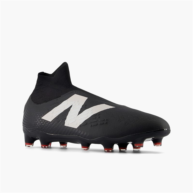 New Balance Mens Tekela Magia V4+ Laceless FG Firm Ground Football Boots Black/White/True Red - Image 3
