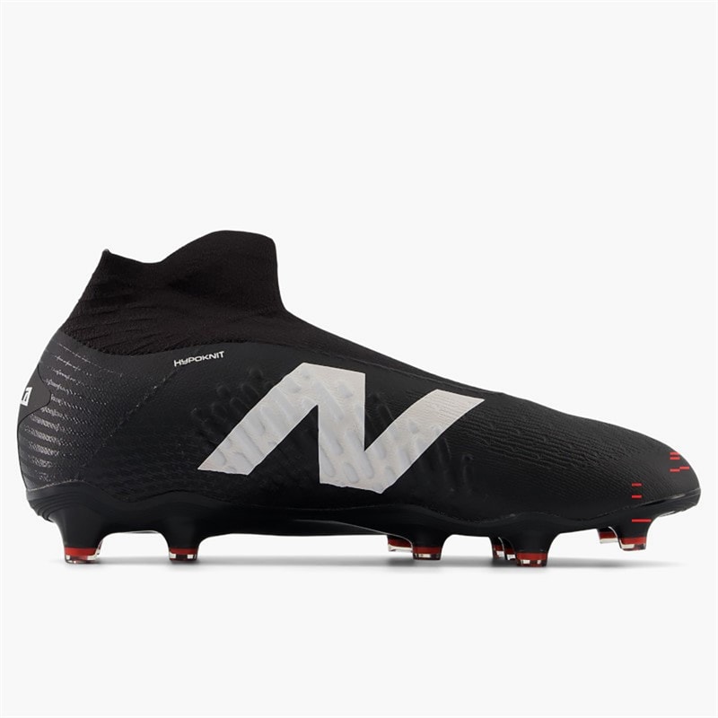 New Balance Mens Tekela Magia V4+ Laceless FG Firm Ground Football Boots Black/White/True Red - Image 5