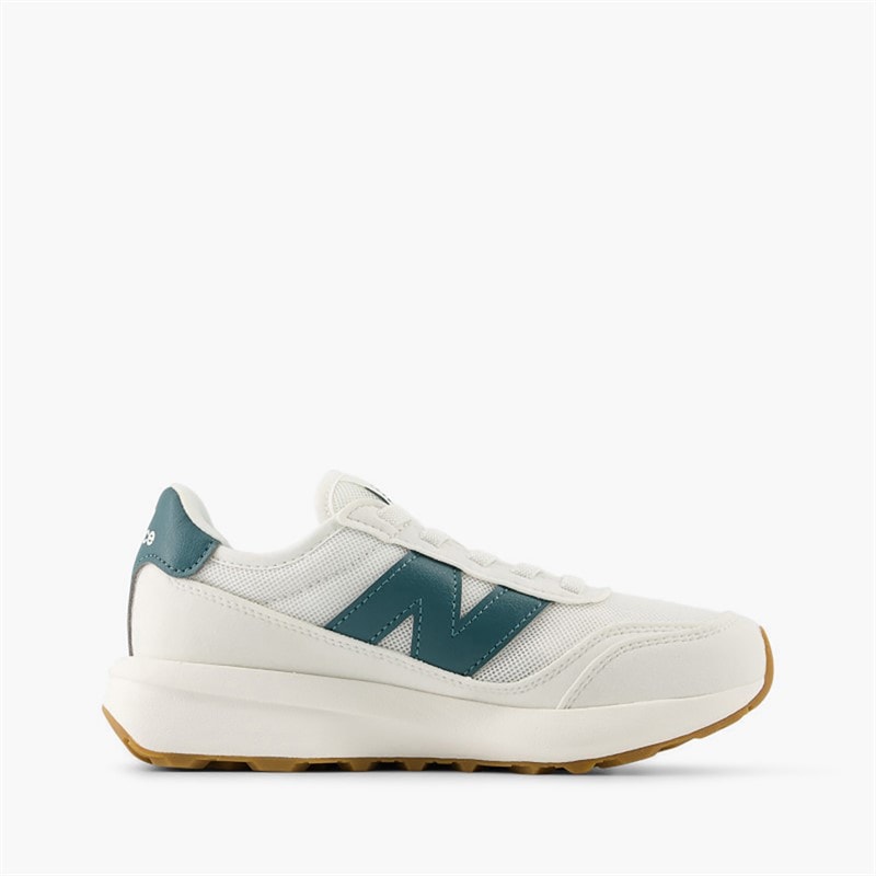 New Balance Kids 370 Bungee Lace Trainers Reflection/Sea Salt - Image 1