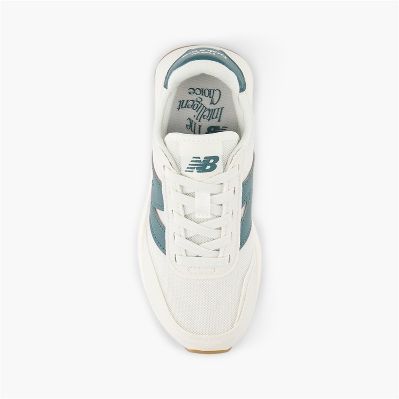 New Balance Kids 370 Bungee Lace Trainers Reflection/Sea Salt - Image 4