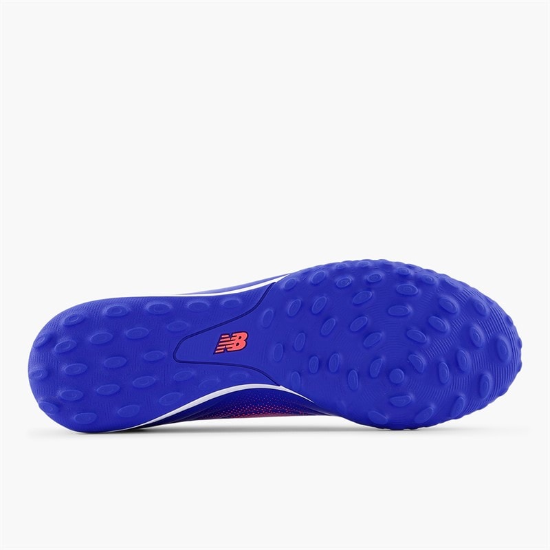 New Balance Mens Tekela Team V5 Low Laced TF Astro Football Boots Blue Gemstone/Energy Red/Silver - Image 2