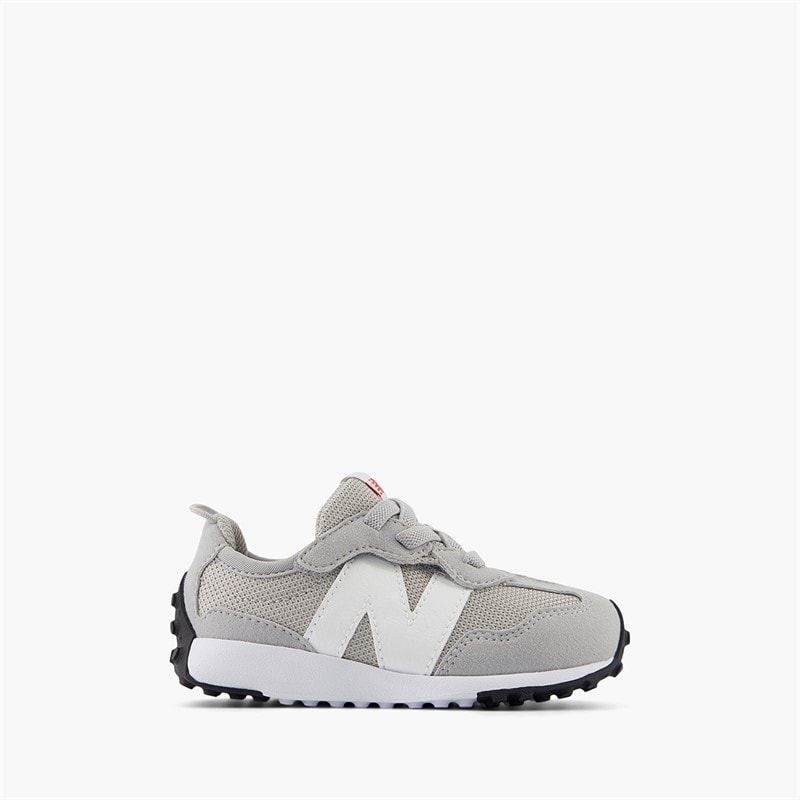 New Balance Infant 327 New-B Hook And Loop Trainers Raincloud/White - Image 1