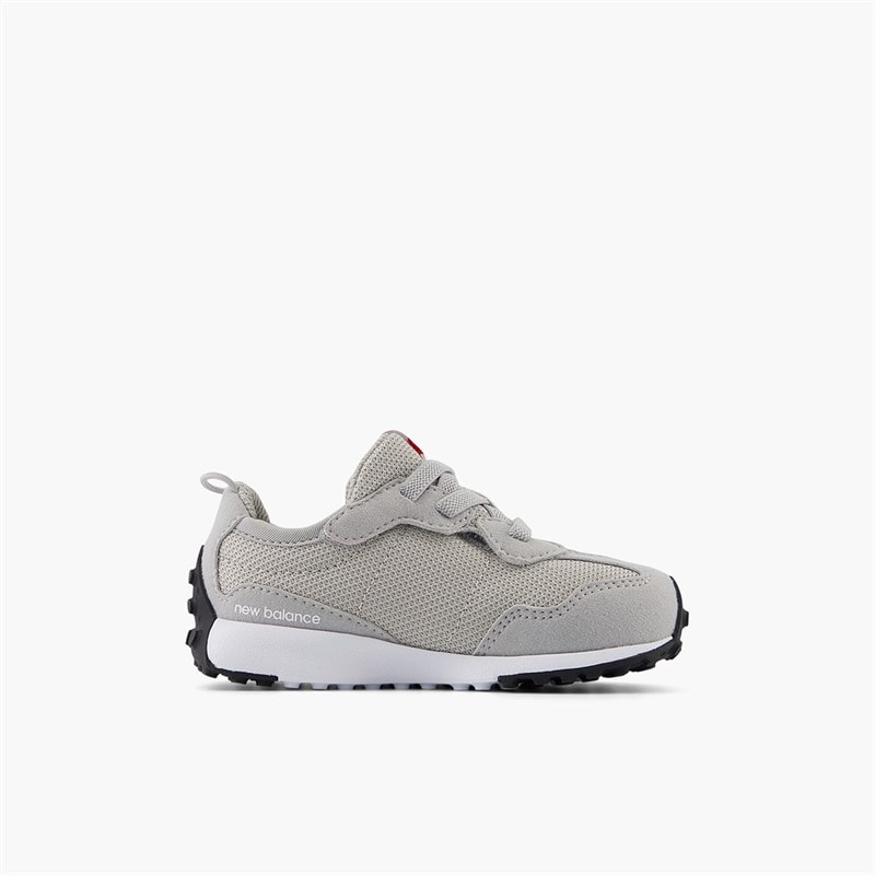 New Balance Infant 327 New-B Hook And Loop Trainers Raincloud/White - Image 4