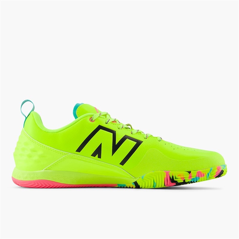 New Balance Mens Audazo Pro V6 IN Indoor Football Boots Hi-Lite/Light Cyclone/Black - Image 5