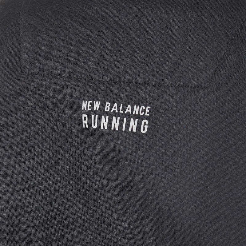 New Balance Mens London Edition NB Heat Grid 1/2 Zip Running Top Black - Image 5