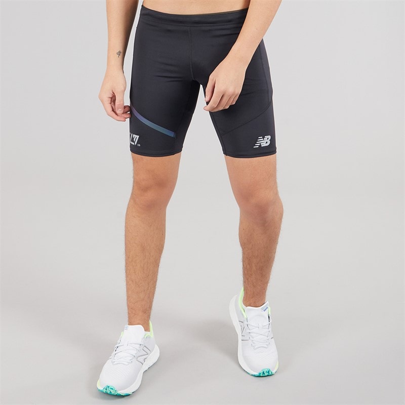 New Balance Mens London Edition Q Speed Inch Running Shorts Black - Image 1