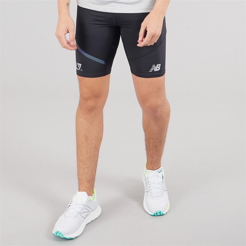 New Balance Mens London Edition Q Speed Inch Running Shorts Black - Image 3