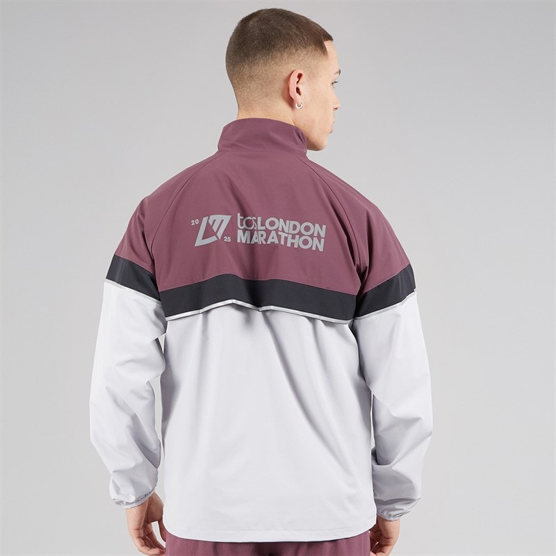 New Balance Mens London Edition Marathon Running Jacket Faded Purple - Image 2