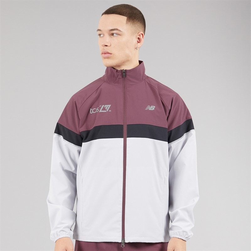 New Balance Mens London Edition Marathon Running Jacket Faded Purple - Image 3