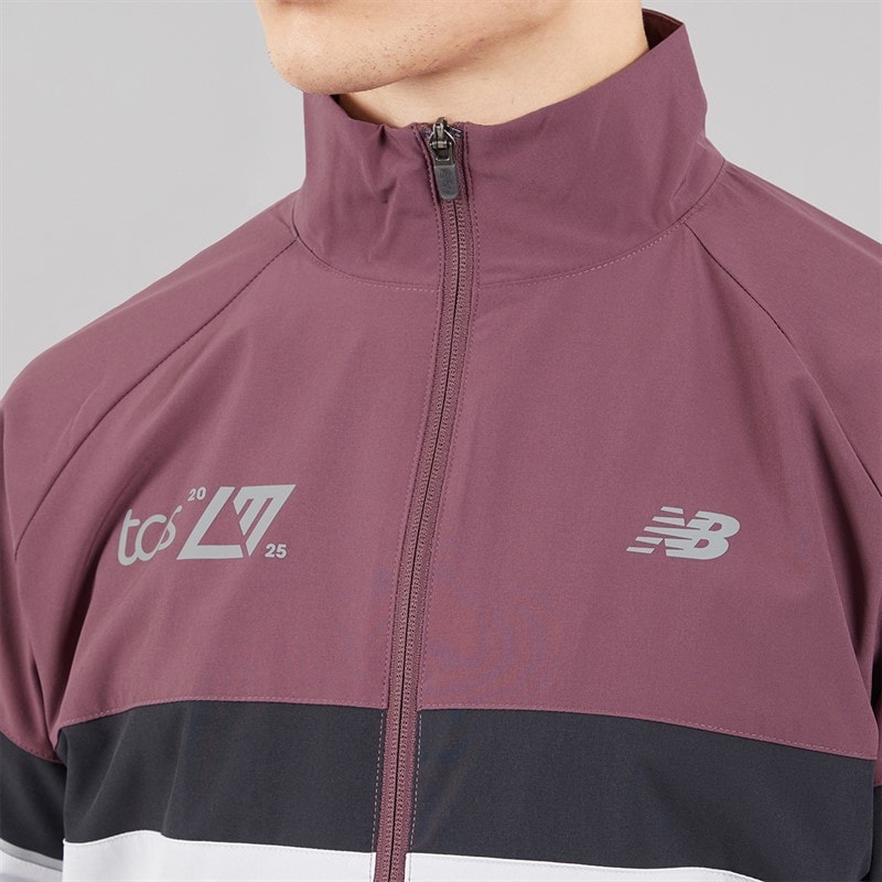 New Balance Mens London Edition Marathon Running Jacket Faded Purple - Image 5