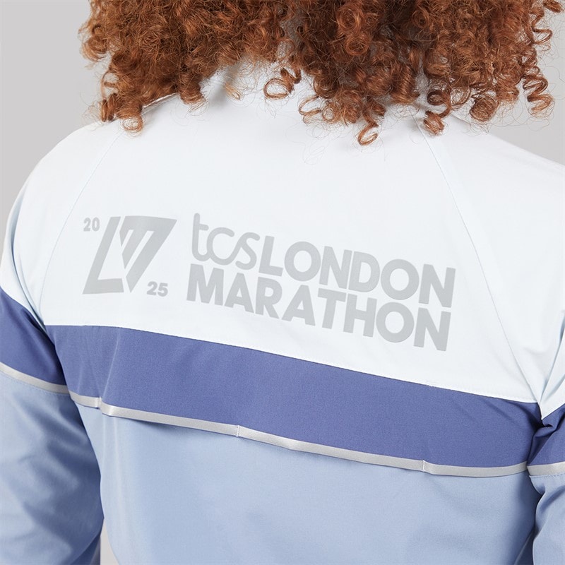 New Balance Womens London Edition Marathon Running Jacket Grey - Image 5
