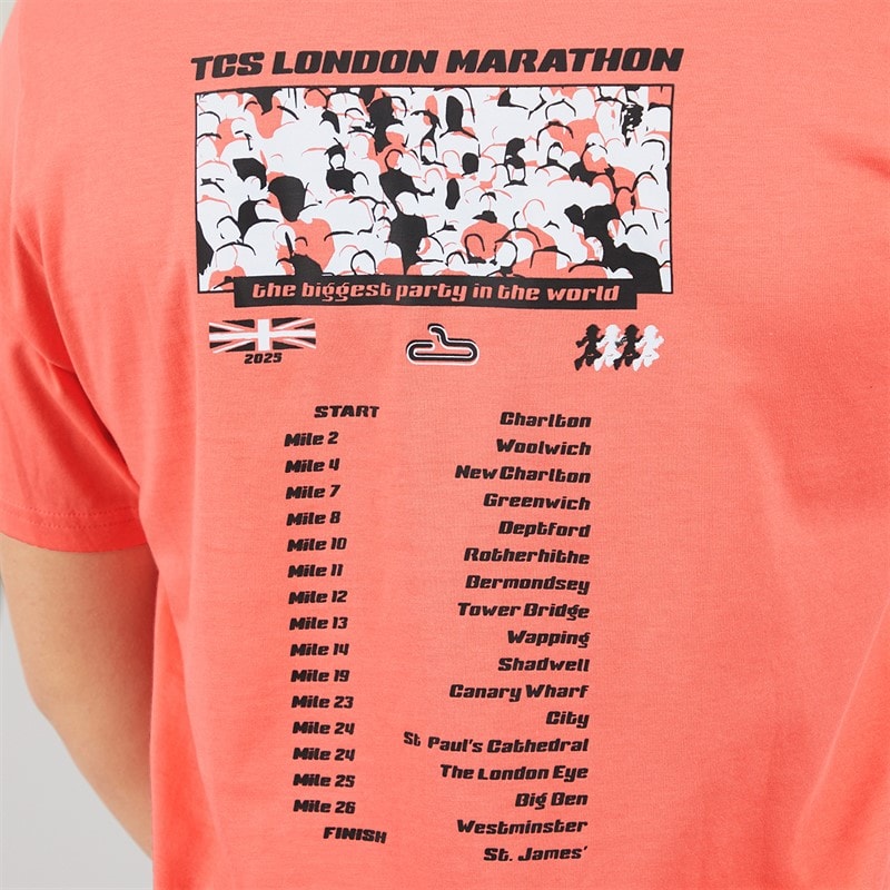 New Balance Mens London Edition Union Jack Graphic Running T-Shirt Red Black - Image 3
