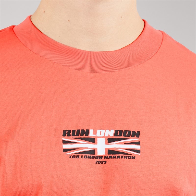 New Balance Mens London Edition Union Jack Graphic Running T-Shirt Red Black - Image 5