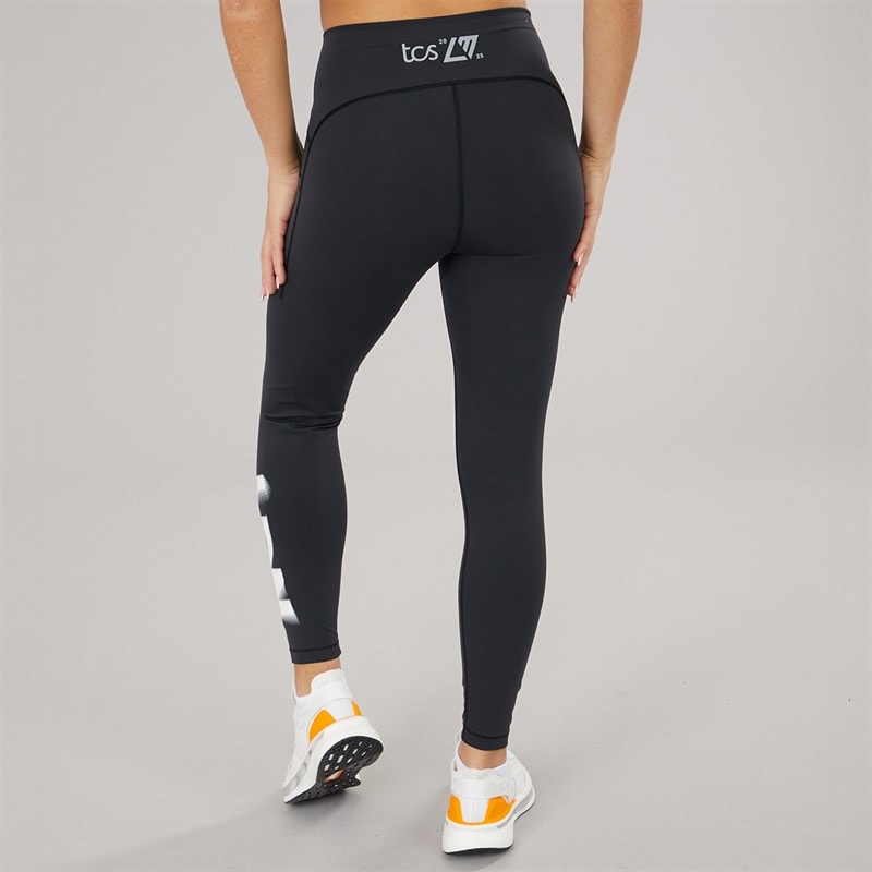 New Balance Womens London Edition Pocket Running Leggings Black - Image 2
