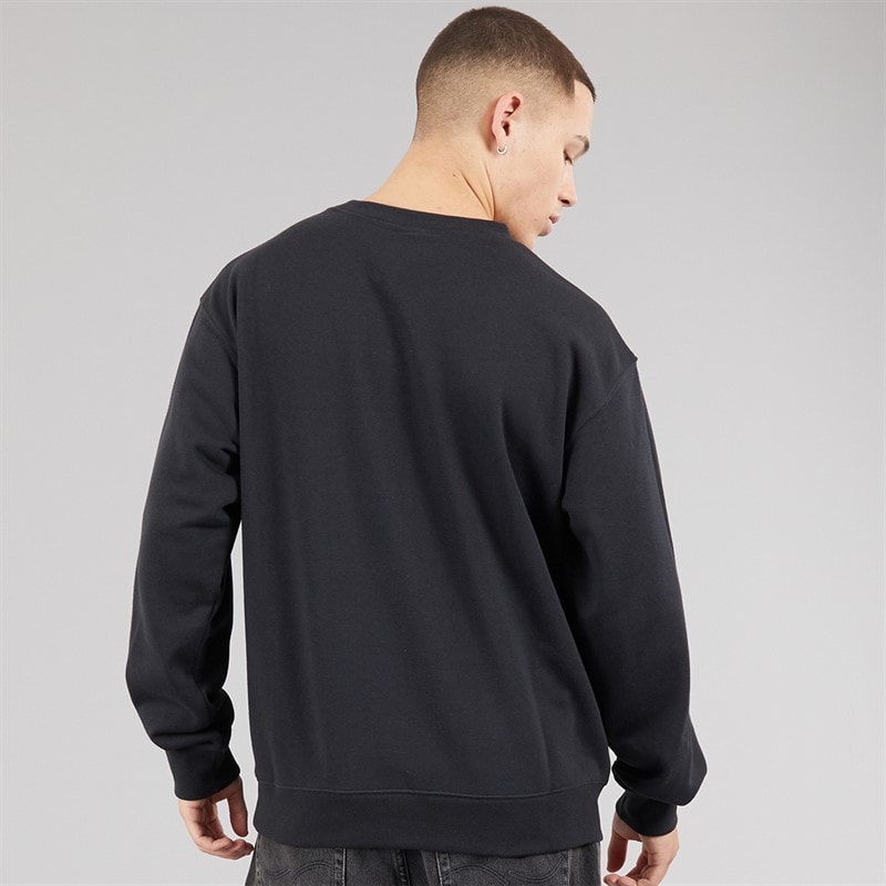 New Balance Mens London Edition Graphic Running Sweatshirt Black - Image 2