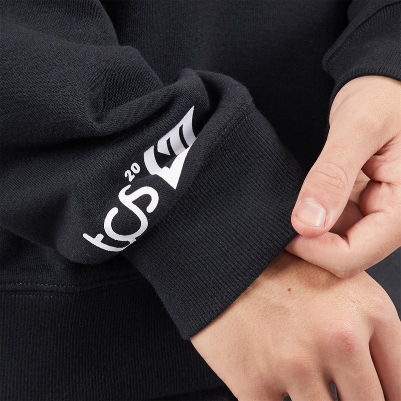 New Balance Mens London Edition Graphic Running Sweatshirt Black - Image 5