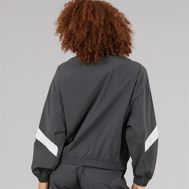 New Balance Womens Athletics Oversized 90s Woven Track Jacket Blacktop - Image 2