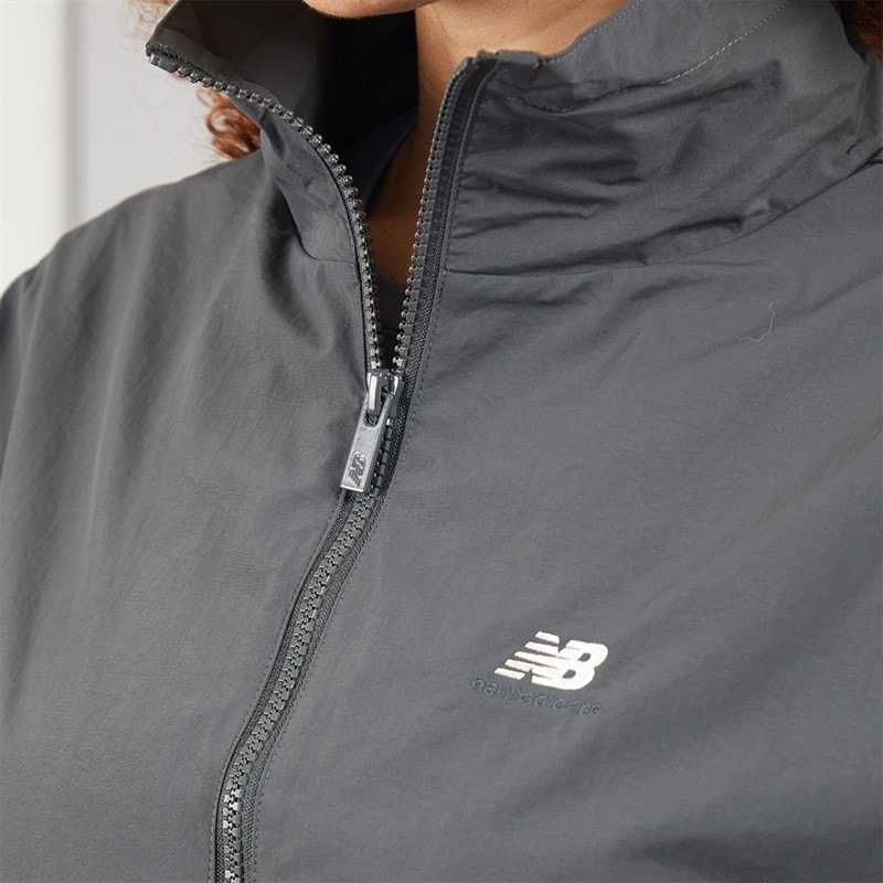 New Balance Womens Athletics Oversized 90s Woven Track Jacket Blacktop - Image 5