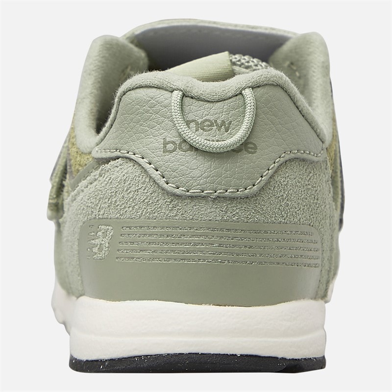 New Balance Infant Girls 574 New-B Hook And Loop Trainers Green - Image 3