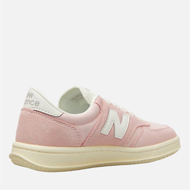 New Balance Junior Girls T500 Trainers White/Pink - Image 5