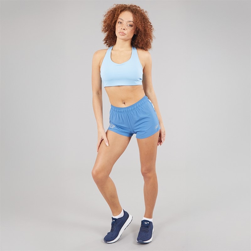 New Balance Womens London Edition RC 3 Inch Running Shorts Sea Salt - Image 4