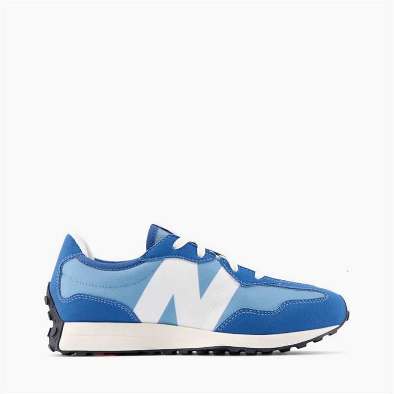 New Balance Junior 327 Trainers Light Chrome Blue/White - Image 1