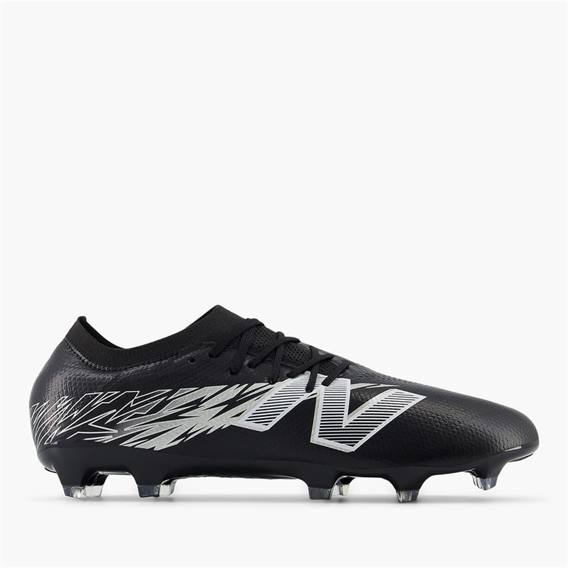 New Balance Mens Furon Pro V8 FG Firm Ground Football Boots Black/Metallic Silver/White - Image 1