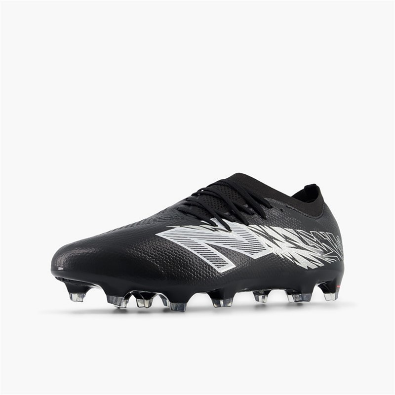 New Balance Mens Furon Pro V8 FG Firm Ground Football Boots Black/Metallic Silver/White - Image 3