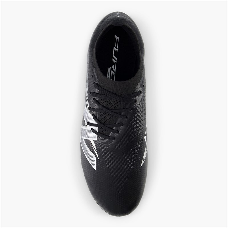 New Balance Mens Furon Pro V8 FG Firm Ground Football Boots Black/Metallic Silver/White - Image 4