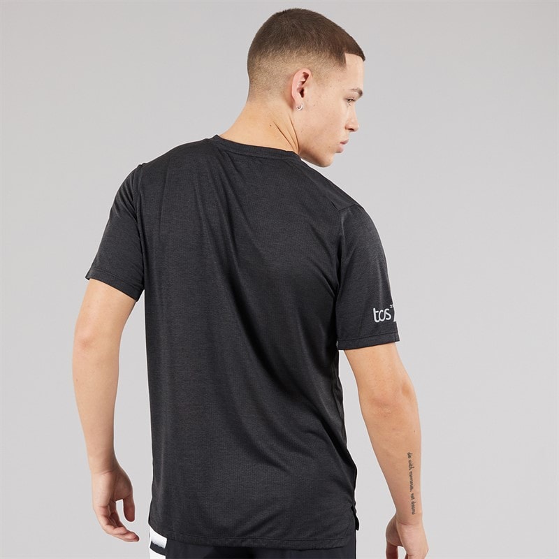 New Balance Mens London Edition Run London Graphic Running T-Shirt Black - Image 2