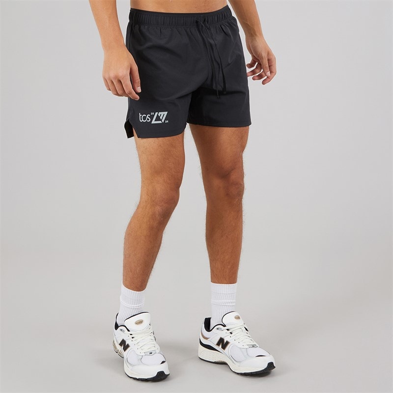 New Balance Mens London Edition RC 5 Inch Running Shorts Black - Image 2