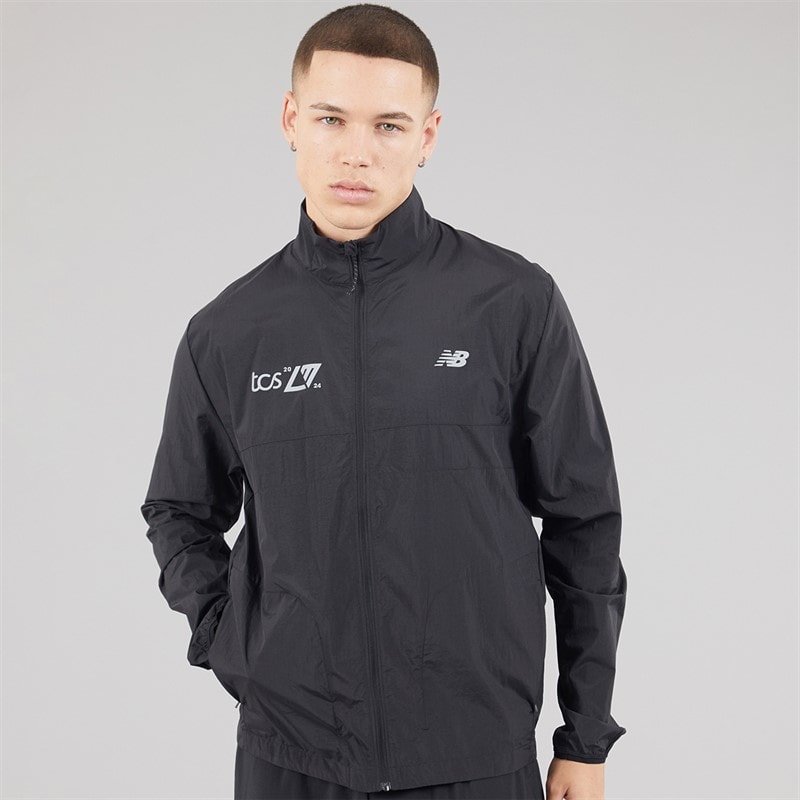New Balance Mens London 2024 Edition Athletics Packable Running Jacket Black - Image 3