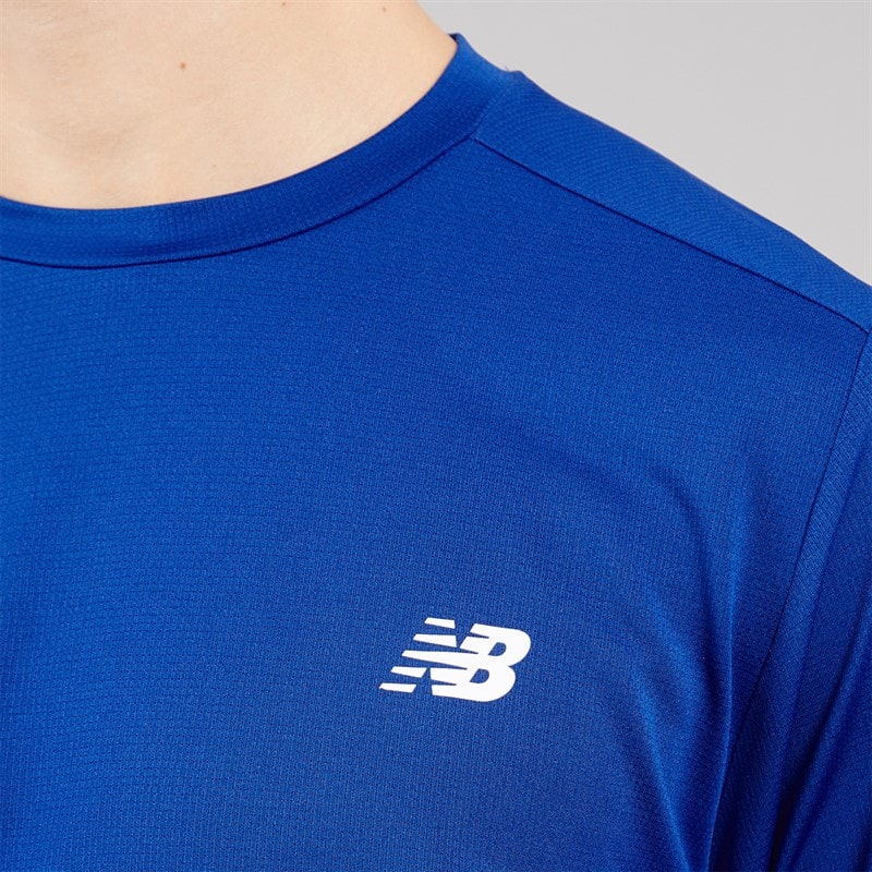 New Balance Mens Sport NBDry Training T-Shirt Blue - Image 3