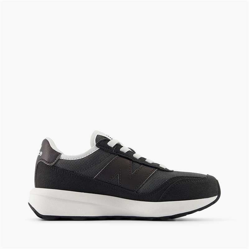 New Balance Kids 370 Bungee Lace Trainers Black - Image 1