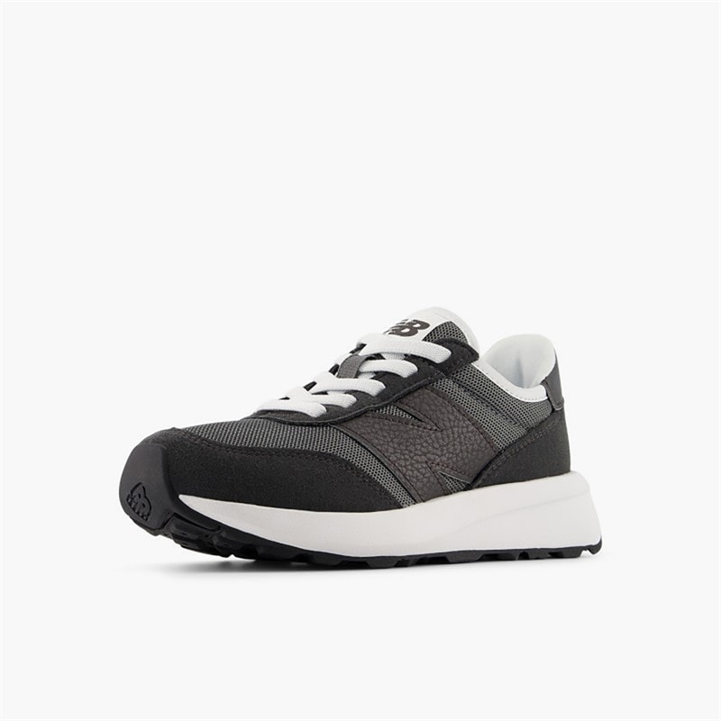 New Balance Kids 370 Bungee Lace Trainers Black - Image 3