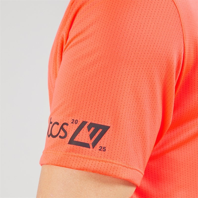 New Balance Mens London Edition Graphic Athletics Running T-Shirt Urgent Red - Image 5