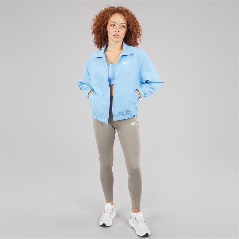 New Balance Womens Sport Woven Track Jacket Blue - Image 4