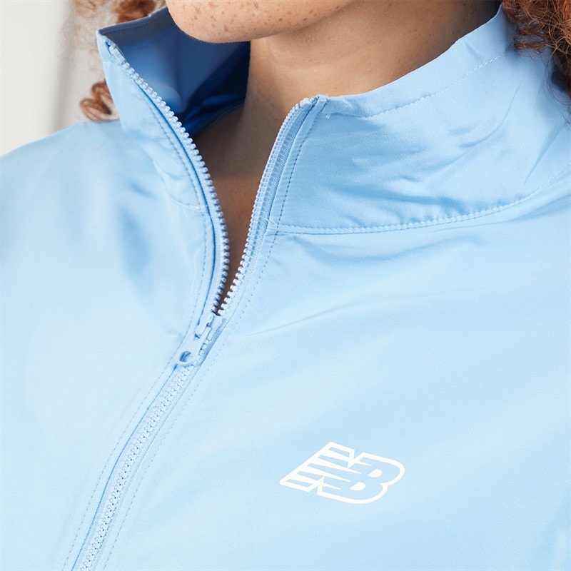 New Balance Womens Sport Woven Track Jacket Blue - Image 5