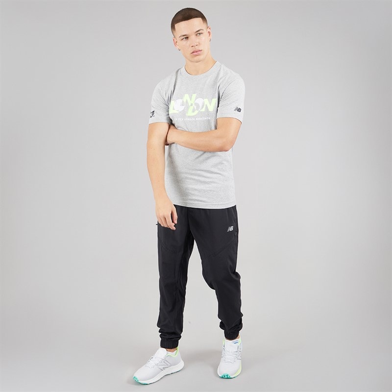 New Balance Mens London Edition Graphic T-Shirt Agave Green - Image 4