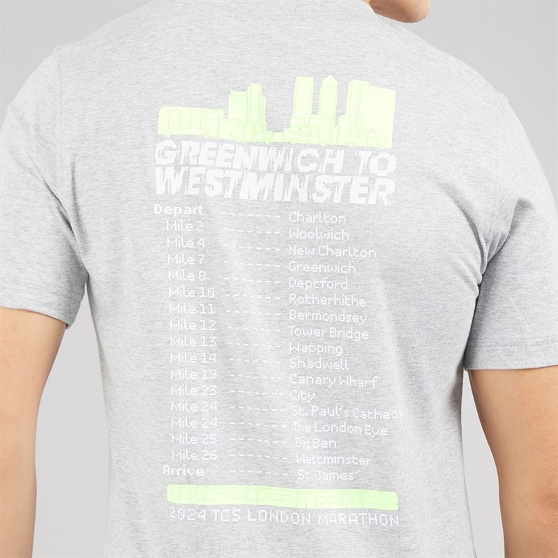 New Balance Mens London Edition Graphic T-Shirt Agave Green - Image 5