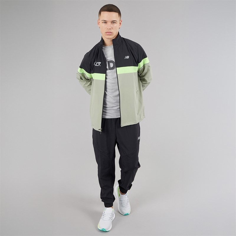 New Balance Mens London Edition Marathon Running Jacket Black - Image 4