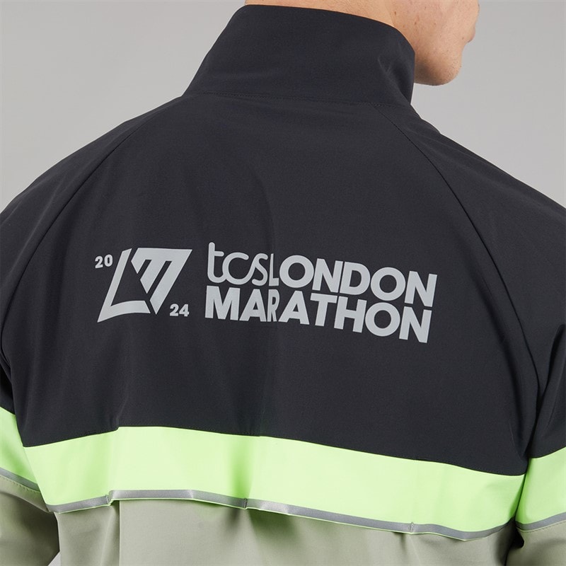 New Balance Mens London Edition Marathon Running Jacket Black - Image 5