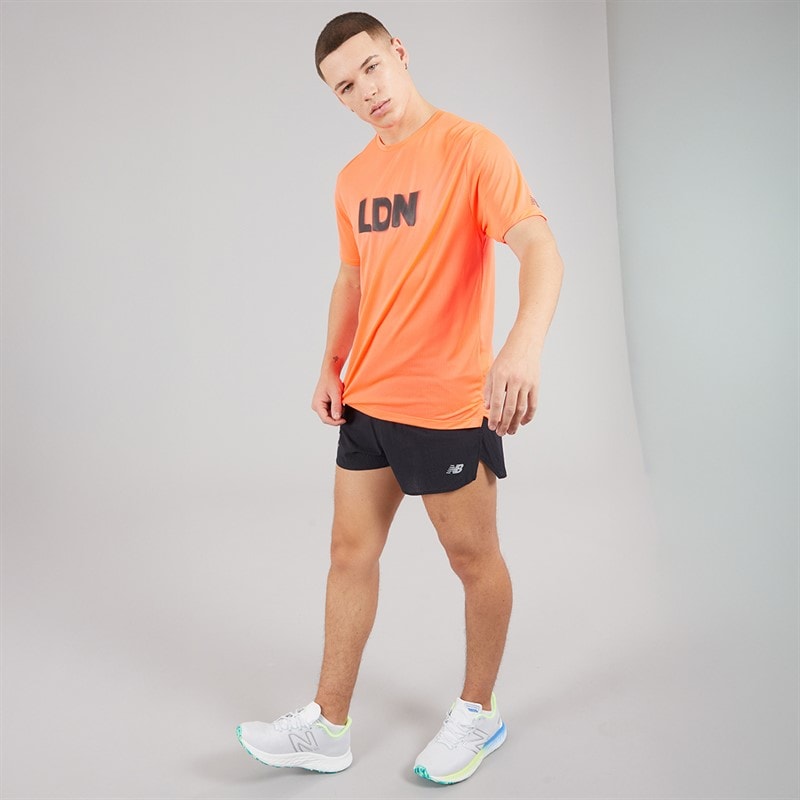 New Balance Mens London Edition RC Ultra Light 3 Inch Running Shorts Black - Image 4