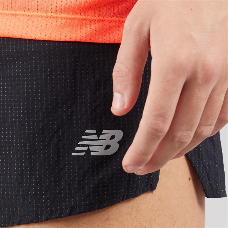 New Balance Mens London Edition RC Ultra Light 3 Inch Running Shorts Black - Image 5